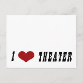 I Heart Theater Briefkaart (Voorkant)