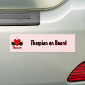 I Heart Theater Bumpersticker (Op auto)