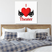 I Heart Theater Canvas Afdruk (Insitu (Slaapkamer))