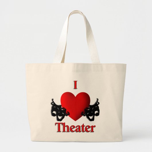 I Heart Theater Canvas tas (Voorkant)