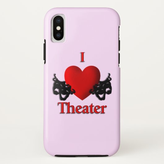 I Heart Theater Case-Mate iPhone Case (Achterkant)
