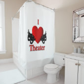 I Heart Theater Douchegordijn (In situ)