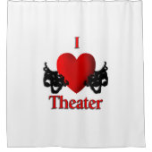 I Heart Theater Douchegordijn (Voorkant)