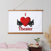 I Heart Theater Hangend Wandkleed (Slaapkamer)