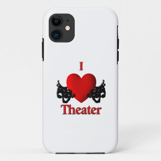 I Heart Theater Hoesje-Mate iPhone Case (Achterkant)