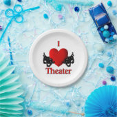 I Heart Theater Papieren Bordje (Feest)