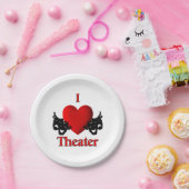 I Heart Theater Papieren Bordje (Feest)