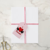 I Heart Theater Pink Cadeaulabel (Met Touw)