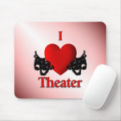 I Heart Theater Pink Muismat (Met muis)