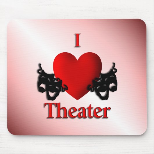 I Heart Theater Pink Muismat (Voorkant)