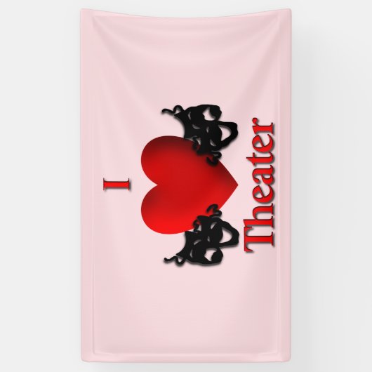 I Heart Theater Pink Spandoek (Verticaal)