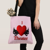I Heart Theater Pink Tote Bag (Dichtbij)