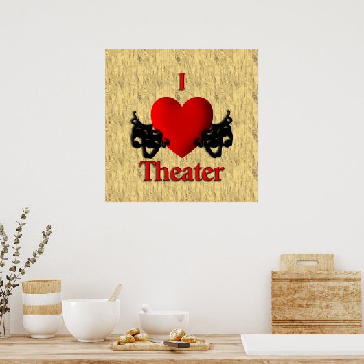 I Heart Theater Poster (Keuken)