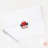 I Heart Theater Ronde Sticker (Envelop)