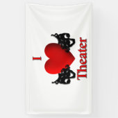 I Heart Theater Spandoek (Verticaal)
