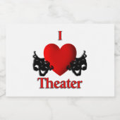I Heart Theater Sparkling Wijnetiket (Enkel label)