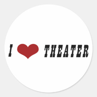 I Heart Theater Stickers