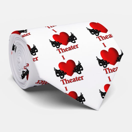 I Heart Theater Stropdas (Opgerold)
