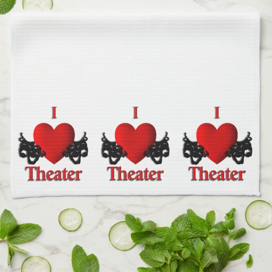 I Heart Theater Theedoek (Gevouwen)