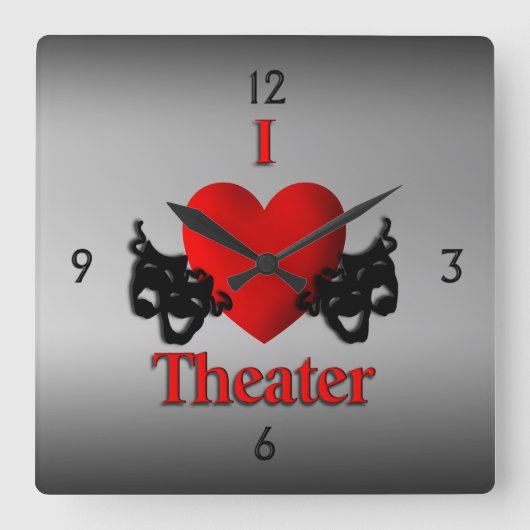 I Heart Theater Wall klok (Voorkant)