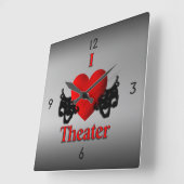 I Heart Theater Wall klok (Hoek)