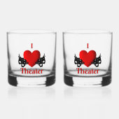 I Heart Theater Whisky Glas (Voorkant)