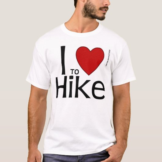 I Heart to Hike Shirt (Voorkant)