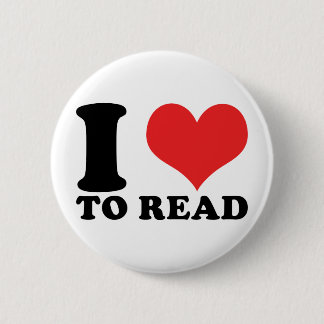 I Heart To Read Ronde Button 5,7 Cm