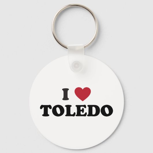 I Heart Toledo Ohio Sleutelhanger (Voorkant)