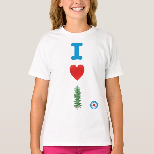I Heart Trees T-shirt voor meisjes (Voorkant)