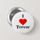 I Heart Trevor Button (Voorkant /achterkant)