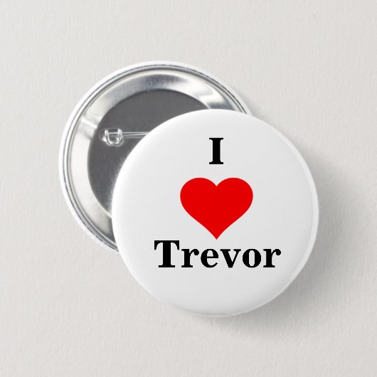I Heart Trevor Button (Voorkant /achterkant)