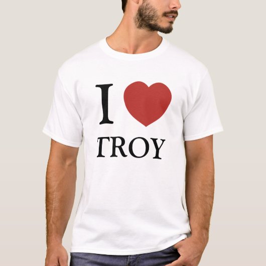 I Heart Troy T-shirt (Voorkant)