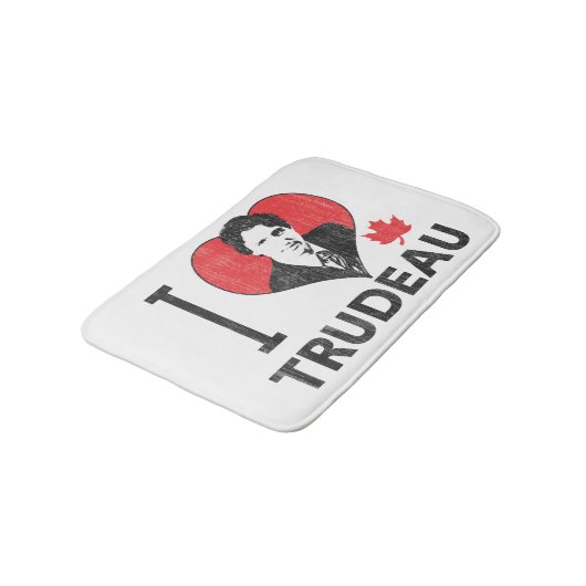 I Heart Trudeau Badmat (Gekanteld)