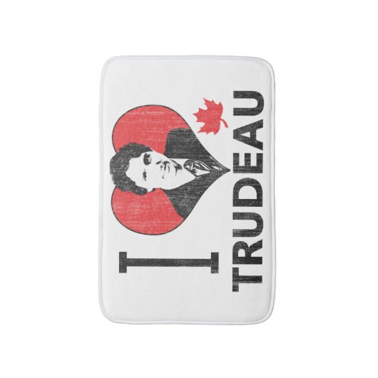 I Heart Trudeau Badmat (Voorkant Verticaal)