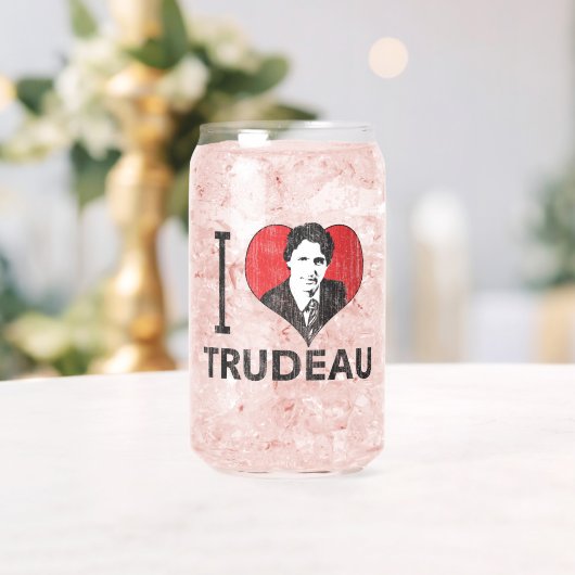 I Heart Trudeau Blikvorm Glas (Insitu (Huwelijk))