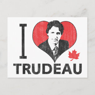 I Heart Trudeau Briefkaart