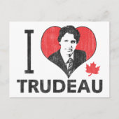 I Heart Trudeau Briefkaart (Voorkant)