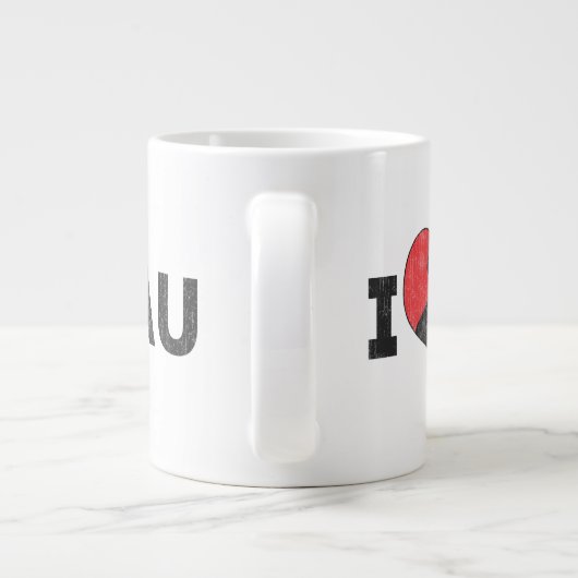 I Heart Trudeau Grote Koffiekop (Achterkant)