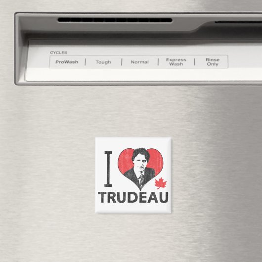 I Heart Trudeau Magneet (Insitu (Vaatwasser))