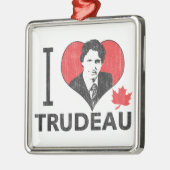 I Heart Trudeau Metalen Ornament (Links)
