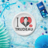 I Heart Trudeau Papieren Bordje (Feest)