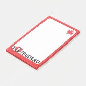I Heart Trudeau Post-it® Notes (Schuin)
