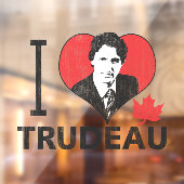 I Heart Trudeau Raamsticker (Vel 2)