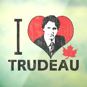 I Heart Trudeau Raamsticker (Vel 3)