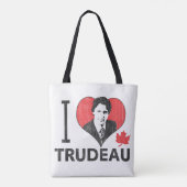 I Heart Trudeau Tote Bag (Achterkant)
