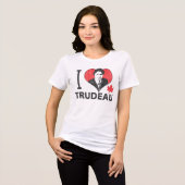 I Heart Trudeau Tri-Blend Shirt (Voorkant volledig)