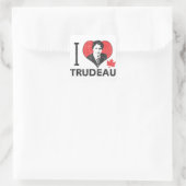 I Heart Trudeau Vierkante Sticker (Tas)
