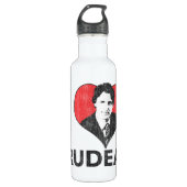 I Heart Trudeau Waterfles (Voorkant)