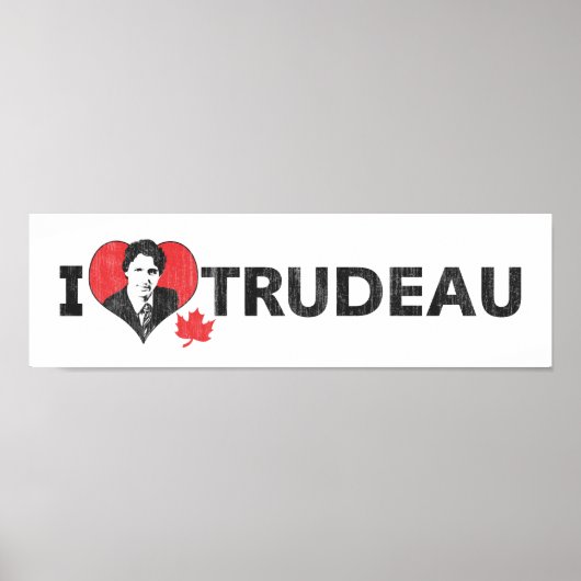 I Heart Trudeau Wide Poster (Voorkant)